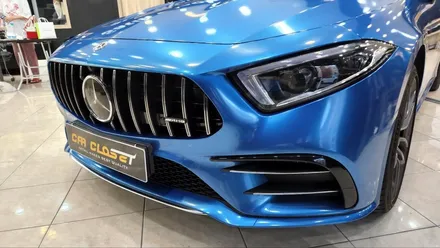 벤츠 CLS 53 AMG 블루 메탈릭 전체랩핑 시공기! / 화성, 동탄, 용인, 오산