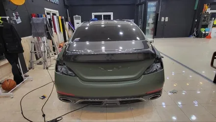 제네시스 G70 무광 밀리터리그린 재시공 / 화성, 동탄, 용인, 오산