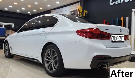 전체랩핑 BMW 520d 사틴화이트 시공기~! / 화성, 동탄, 용인, 오산