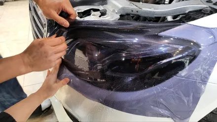 벤츠 E220d 진주펄 화이트 전체랩핑으로 고급지게 변신! / 화성, 동탄, 용인, 오산