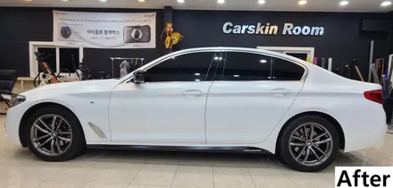 전체랩핑 BMW 520d 사틴화이트 시공기~! / 화성, 동탄, 용인, 오산