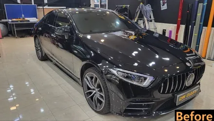 벤츠 CLS 53 AMG 블루 메탈릭 전체랩핑 시공기! / 화성, 동탄, 용인, 오산