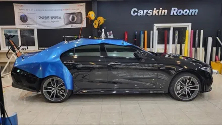 벤츠 CLS 53 AMG 블루 메탈릭 전체랩핑 시공기! / 화성, 동탄, 용인, 오산