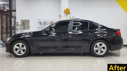 BMW 320d 메탈릭 블랙 전체랩핑 시공기! / 화성, 동탄, 용인, 오산
