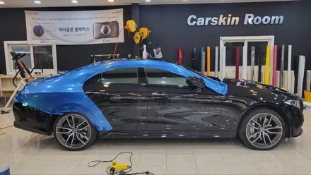 벤츠 CLS 53 AMG 블루 메탈릭 전체랩핑 시공기! / 화성, 동탄, 용인, 오산