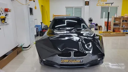 BMW 320d 메탈릭 블랙 전체랩핑 시공기! / 화성, 동탄, 용인, 오산