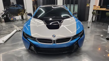 화성랩핑 BMW i8 골드 스파클 전체랩핑 / 화성, 동탄, 용인, 오산