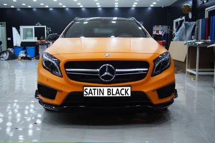 수원랩핑 벤츠 CLA 45 AMG 무광 오렌지 전체랩핑 / 화성, 동탄, 용인, 오산