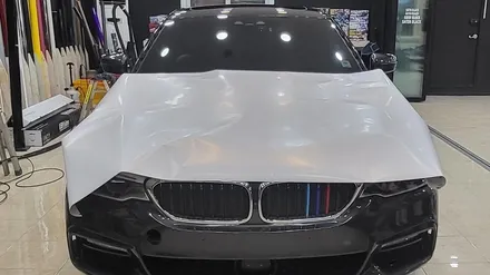 전체랩핑 BMW 520d 사틴화이트 시공기~! / 화성, 동탄, 용인, 오산