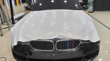 전체랩핑 BMW 520d 사틴화이트 시공기~! / 화성, 동탄, 용인, 오산