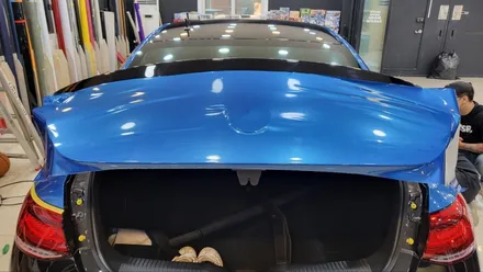 벤츠 CLS 53 AMG 블루 메탈릭 전체랩핑 시공기! / 화성, 동탄, 용인, 오산