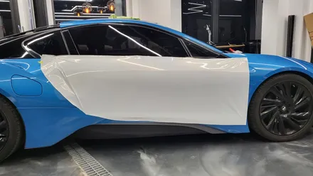 화성랩핑 BMW i8 골드 스파클 전체랩핑 / 화성, 동탄, 용인, 오산