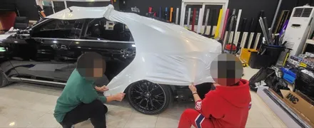 수원랩핑 제네시스 G80 진주펄 전체랩핑 시공기! / 화성, 동탄, 용인, 오산