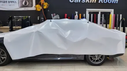 전체랩핑 BMW 520d 사틴화이트 시공기~! / 화성, 동탄, 용인, 오산