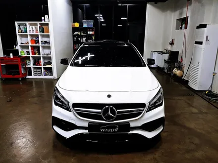 [랩샵][수원랩핑] 벤츠CLA45AMG 루프스킨 포인트랩핑 라이트필름 / 수원시 영통구 이의동
