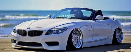 수원 광교 BMW Z4 앞범퍼 보험 사고 수리 재시공 사틴 블랙 랩핑 / 수원시 영통구 이의동