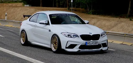 수원 광교 BMW F87 M2 고광택 필름 포인트 부분 랩핑 견인고리 스트랩 튜닝 / 수원시 영통구 이의동