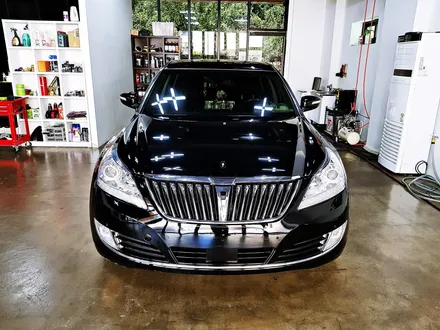 [랩샵][수원랩핑]에쿠스 전체랩핑 AVERY GLOSS WHITE / 수원시 영통구 이의동