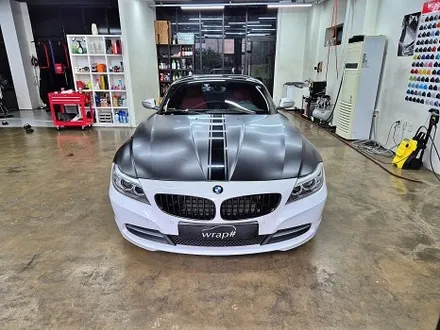 수원 광교 BMW Z4 앞범퍼 보험 사고 수리 재시공 사틴 블랙 랩핑 / 수원시 영통구 이의동