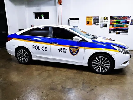 [랩샵][수원랩핑] 영화촬영 경찰차랩핑 광고랩핑 관공서랩핑 / 수원시 영통구 이의동