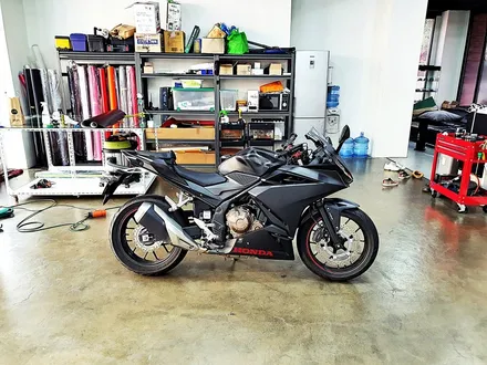 [랩샵][수원랩핑] 혼다CBR500R 포인트랩핑 기름탱크랩핑  카본랩핑 / 수원시 영통구 이의동