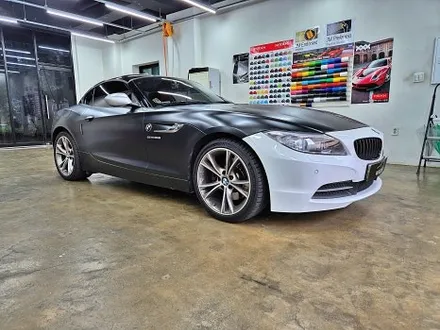 수원 광교 BMW Z4 앞범퍼 보험 사고 수리 재시공 사틴 블랙 랩핑 / 수원시 영통구 이의동