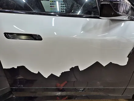 수원 광교 BMW IX50 전체 랩핑 포인트 루프스킨 점착제 제거 / 수원시 영통구 이의동