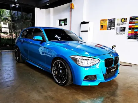 [랩샵][수원랩핑] BMW 120D 전체랩핑 랩핑유리막코팅               3M 1080 GLOSS ATOMIC TEAL / 수원시 영통구 이의동