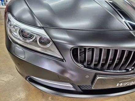 수원 광교 BMW Z4 앞범퍼 보험 사고 수리 재시공 사틴 블랙 랩핑 / 수원시 영통구 이의동