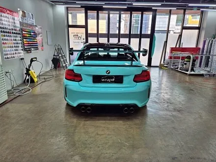 수원 광교 BMW F87 M2 고광택 필름 포인트 부분 랩핑 견인고리 스트랩 튜닝 / 수원시 영통구 이의동