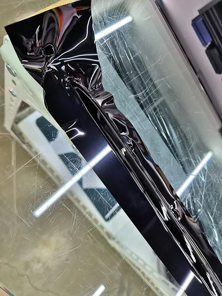 수원 광교 포르쉐 타이칸 블랙 에디션 포인트 크롬죽이기 랩핑 / 수원시 영통구 이의동
