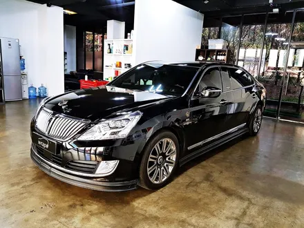 [랩샵][수원랩핑] 에쿠스리무진 전체랩핑 3M 1080  GLOSS WHITE GOLD SPARKLE / 수원시 영통구 이의동