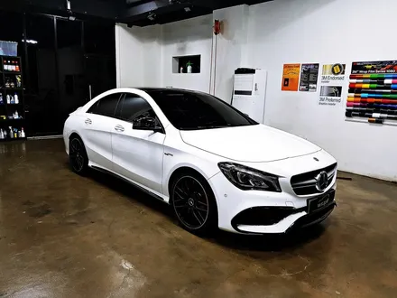 [랩샵][수원랩핑] 벤츠CLA45AMG 루프스킨 포인트랩핑 라이트필름 / 수원시 영통구 이의동