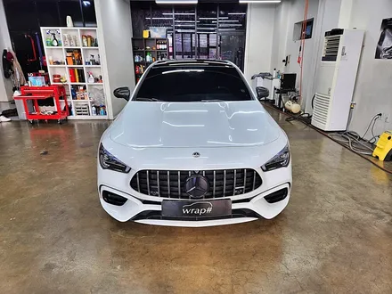 벤츠 CLA45AMG 크롬죽이기 크롬딜리트 루프스킨 포인트랩핑 고퀄리티 합리적인 랩핑 AS / 수원시 영통구 이의동