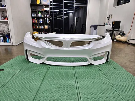 BMW M4 F82 사고수리 보험처리 앞범퍼 고퀄리티 랩핑 중고 범퍼수리 / 수원시 영통구 이의동