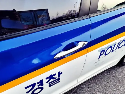 [랩샵][수원랩핑] 현대 아반테MD 경찰차랩핑 관공서차량랩핑 / 수원시 영통구 이의동