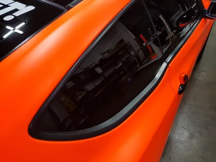 [랩샵]수원랩핑 제네시스쿠페 3M1080 Satin Neon Orange 전체랩핑 / 수원시 영통구 이의동