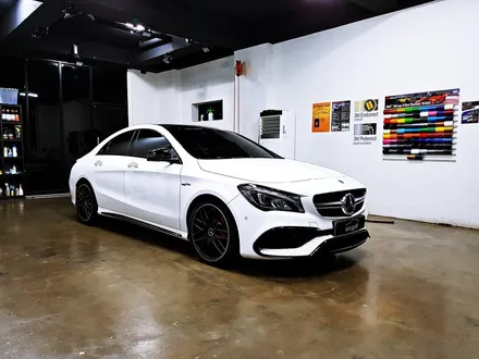 [랩샵][수원랩핑] 벤츠CLA45AMG 루프스킨 포인트랩핑 라이트필름 / 수원시 영통구 이의동