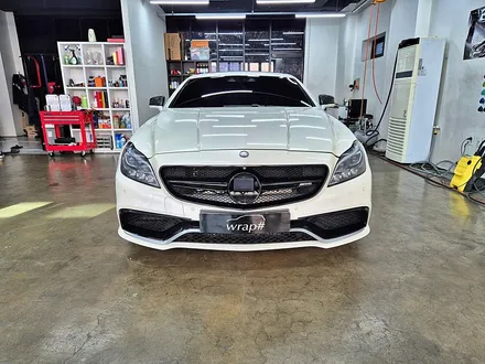 수원 광교 벤츠 CLS63 AMG 전면 크롬죽이기 크롬딜리트 포인트 랩핑 / 수원시 영통구 이의동