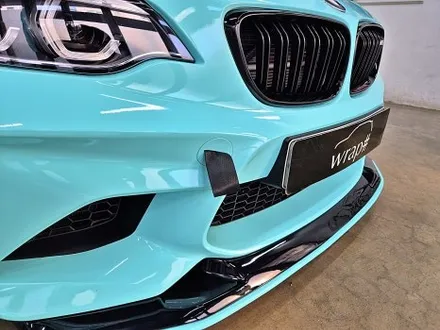 수원 광교 BMW F87 M2 고광택 필름 포인트 부분 랩핑 견인고리 스트랩 튜닝 / 수원시 영통구 이의동