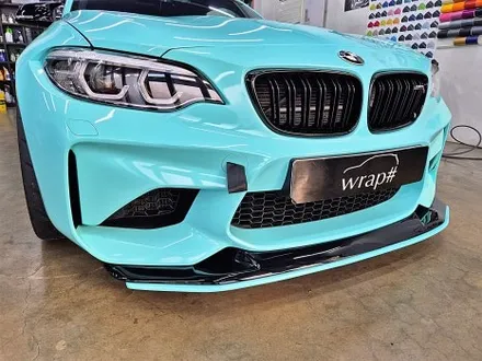 수원 광교 BMW F87 M2 고광택 필름 포인트 부분 랩핑 견인고리 스트랩 튜닝 / 수원시 영통구 이의동