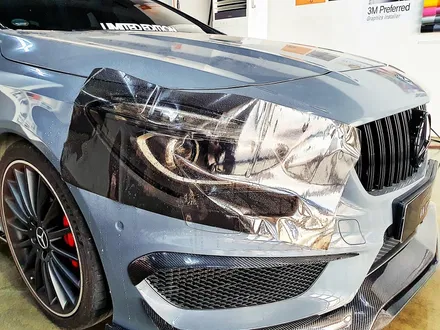 [랩샵][수원랩핑] 벤츠CLA45AMG 라이트필름 라이트PPF 스모그라이트필름 / 수원시 영통구 이의동