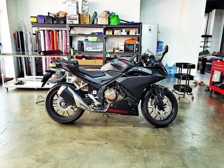 [랩샵][수원랩핑] 혼다CBR500R 포인트랩핑 기름탱크랩핑  카본랩핑 / 수원시 영통구 이의동