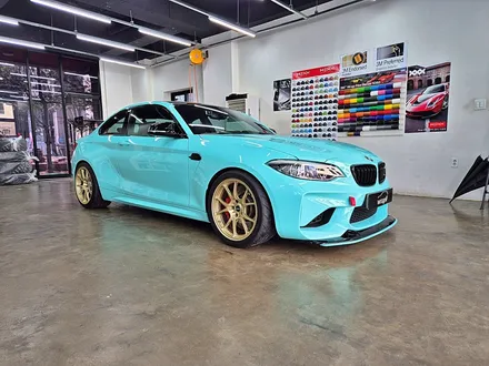 수원 광교 BMW F87 M2 고광택 필름 포인트 부분 랩핑 견인고리 스트랩 튜닝 / 수원시 영통구 이의동