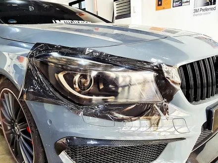 [랩샵][수원랩핑] 벤츠CLA45AMG 라이트필름 라이트PPF 스모그라이트필름 / 수원시 영통구 이의동