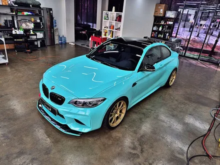 수원 광교 BMW F87 M2 고광택 필름 포인트 부분 랩핑 견인고리 스트랩 튜닝 / 수원시 영통구 이의동