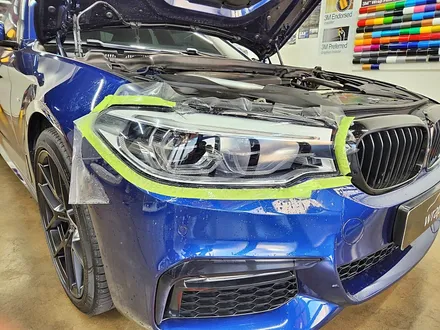 BMW G30 5시리즈 생활보호 라이트 트렁크리드 PPF 사이드미러랩핑 신차 범퍼 PPF 맛집 / 수원시 영통구 이의동