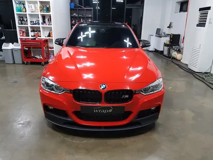 [랩샵]수원랩핑 BMW F30 320D 전체랩핑          에이버리 슈프림 카디널레드 / 수원시 영통구 이의동
