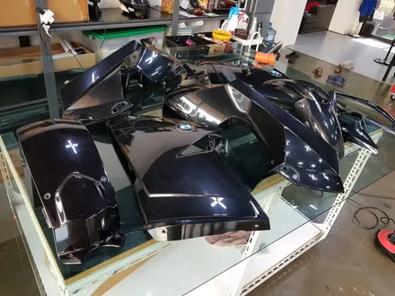 [랩샵]오토바이랩핑 BMW F800ST 전채랩핑 화이트골드스파클 오토바이데칼 오토바이PPF 오토바이포인트랩핑 오토바이헬멧PPF / 수원시 영통구 이의동