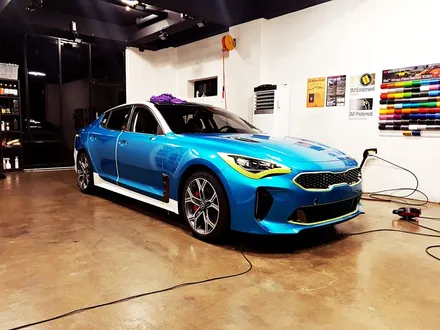 [랩샵][수원랩핑] 스팅어 아토믹티얼 전체랩핑 스팅어랩핑 3M1080 GLOSS ATOMIC TEAL / 수원시 영통구 이의동